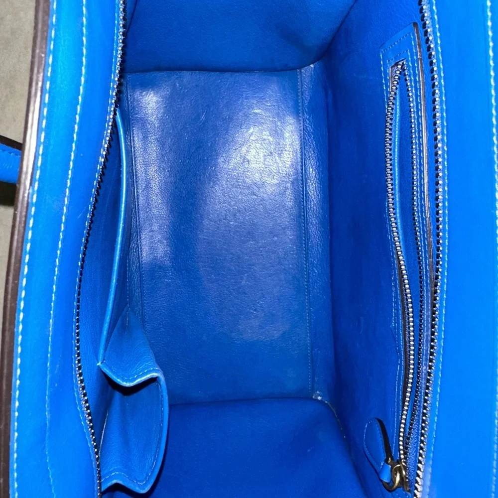 Celine Cobalt Blue Luggage Bag